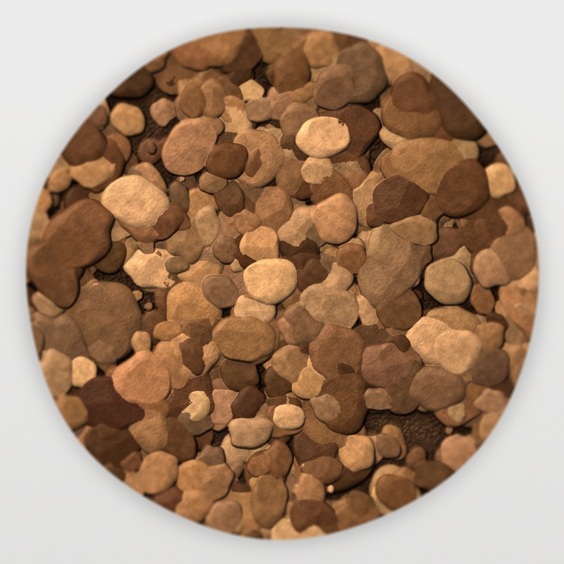 Apache Brown 1 inch screened landscape rock
