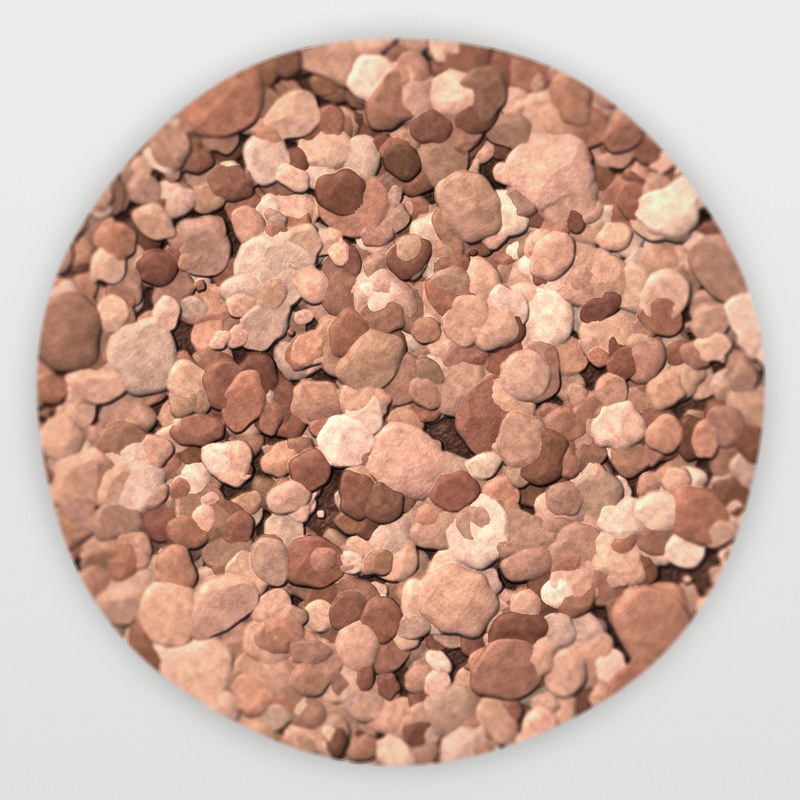 Apache Pink 1/2 inch screened landscape rock
