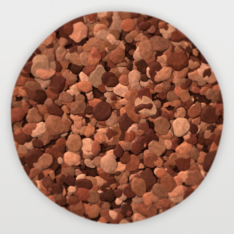 Apache Red 1/2 inch screened landscape rock