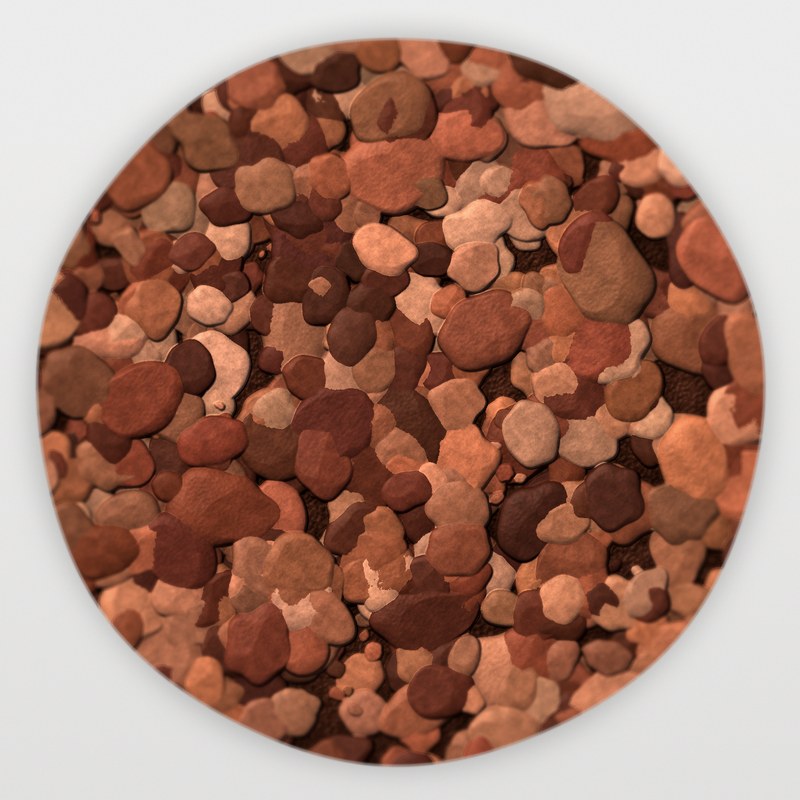 Apache Red 1 inch screened landscape rock