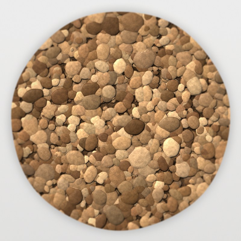 Brown Pea Gravel 3/8 inch construction aggregate