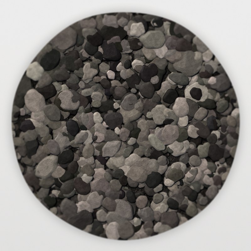 Charcoal Grey 1/2 inch screened landscape rock