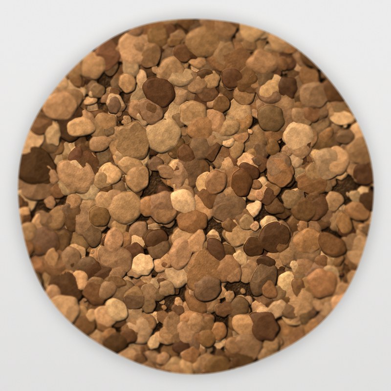 Desert Brown 1/2 inch screened landscape rock