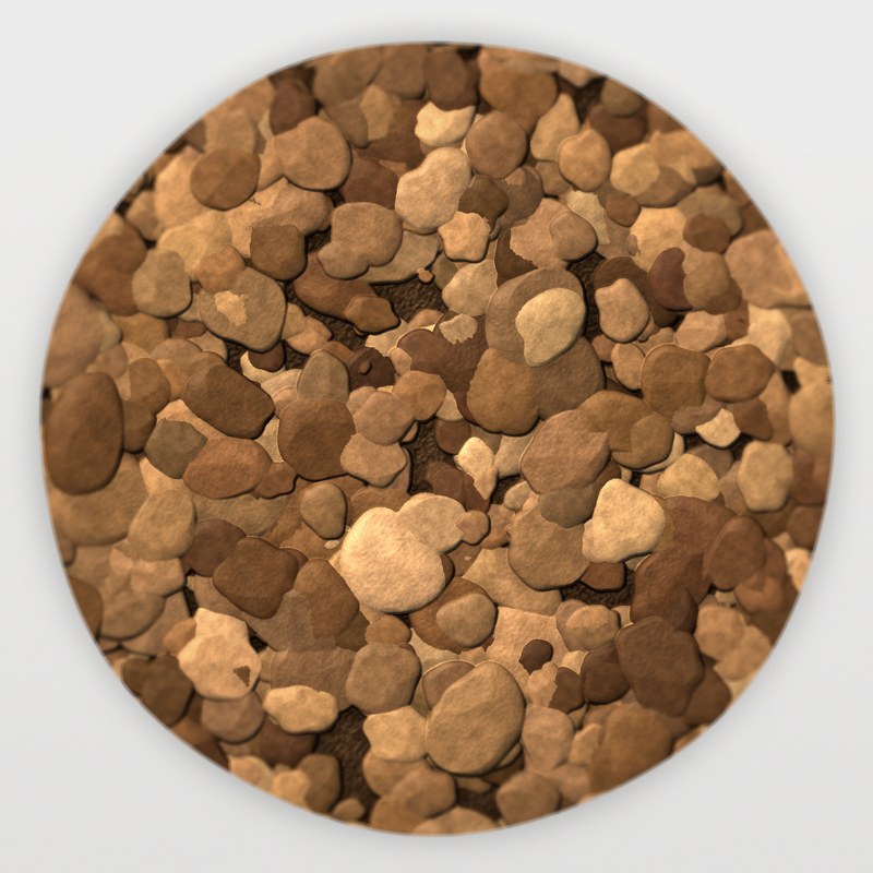 Desert Brown 1 inch screened landscape rock