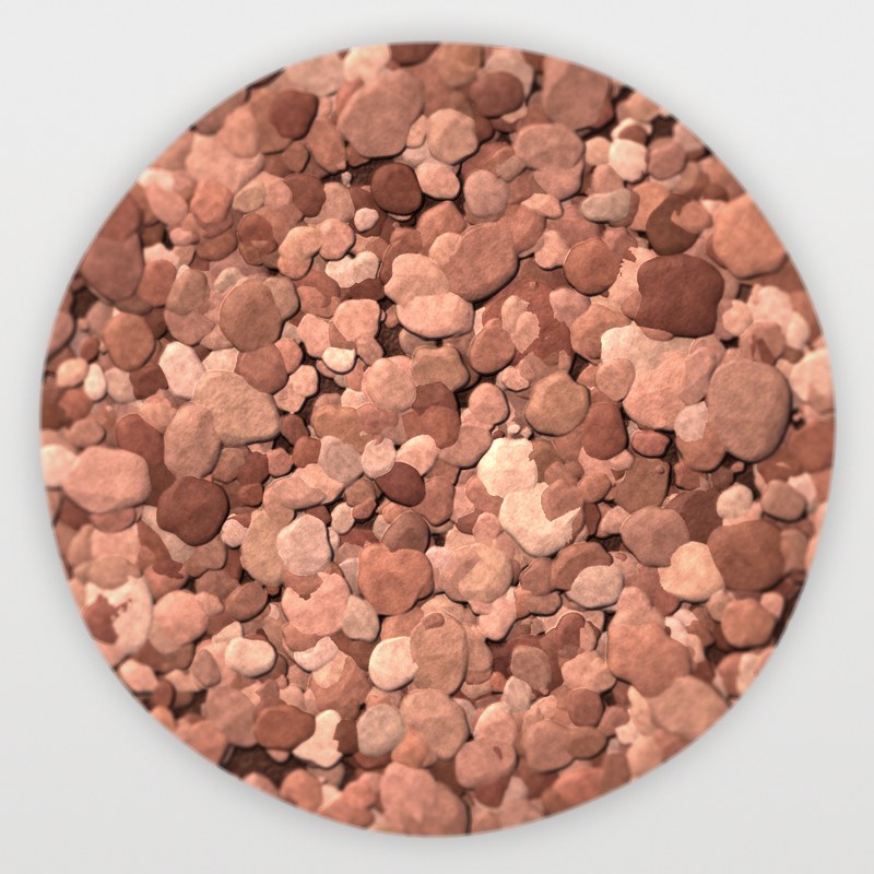 Grande Rose 1/2 inch screened landscape rock