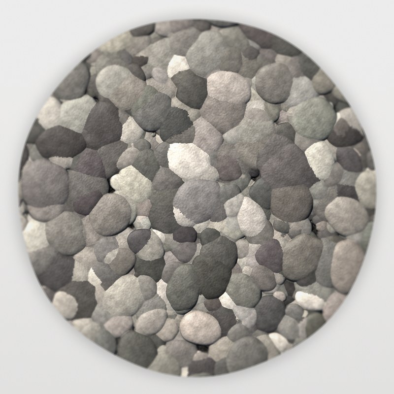 Grey River Rock 1/2 to 1 inch landscape rock