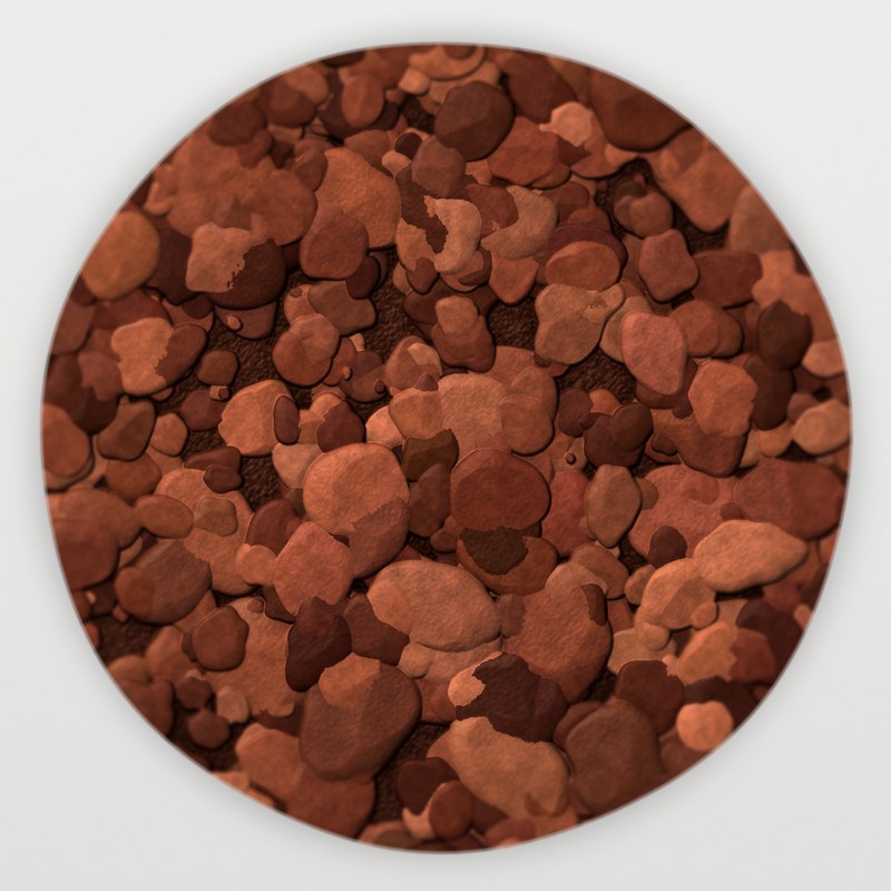 Mahogany 1 inch landscape rock
