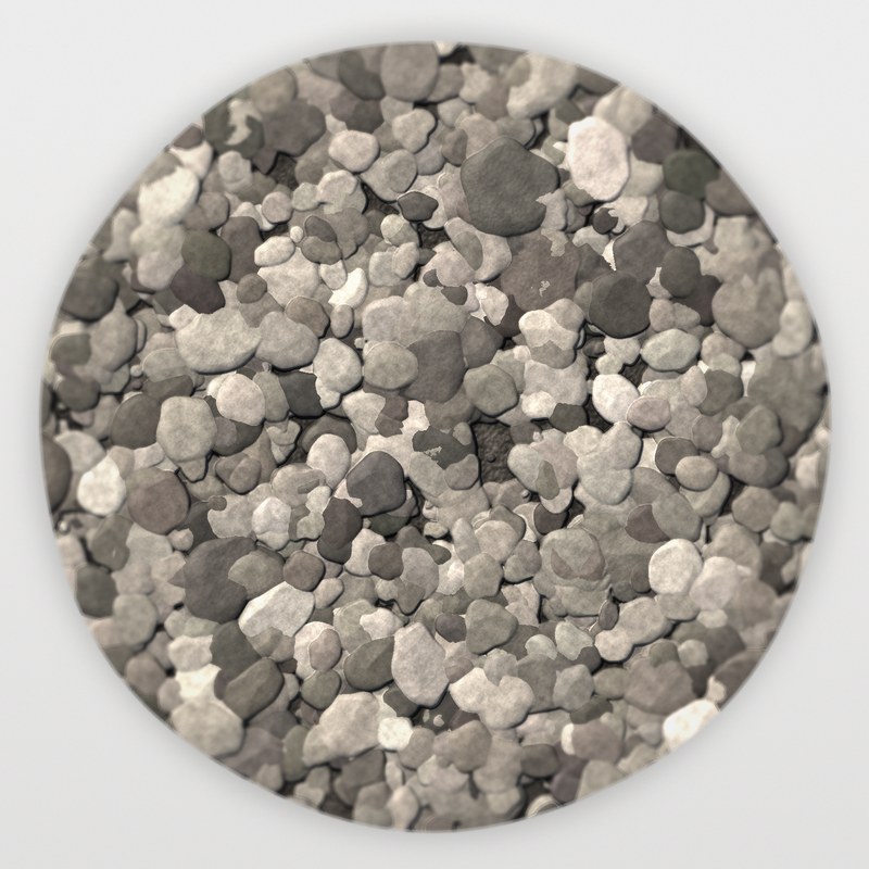 Mineral Gray 1/2 inch screened landscape rock