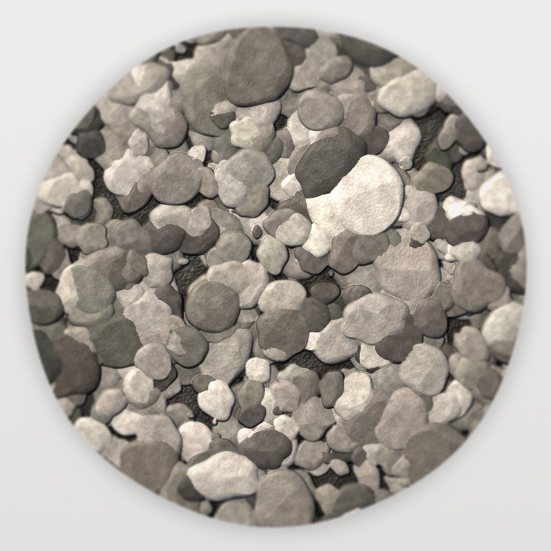 Mineral Gray 1 inch screened landscape rock