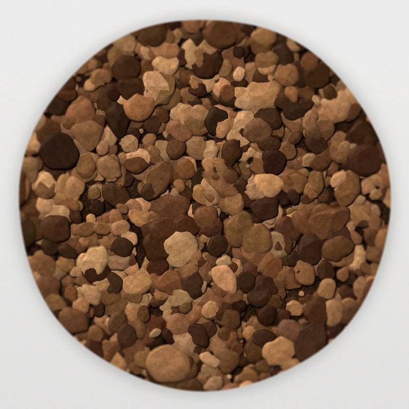 Mountain Vista Brown 1/2 inch screened landscape rock