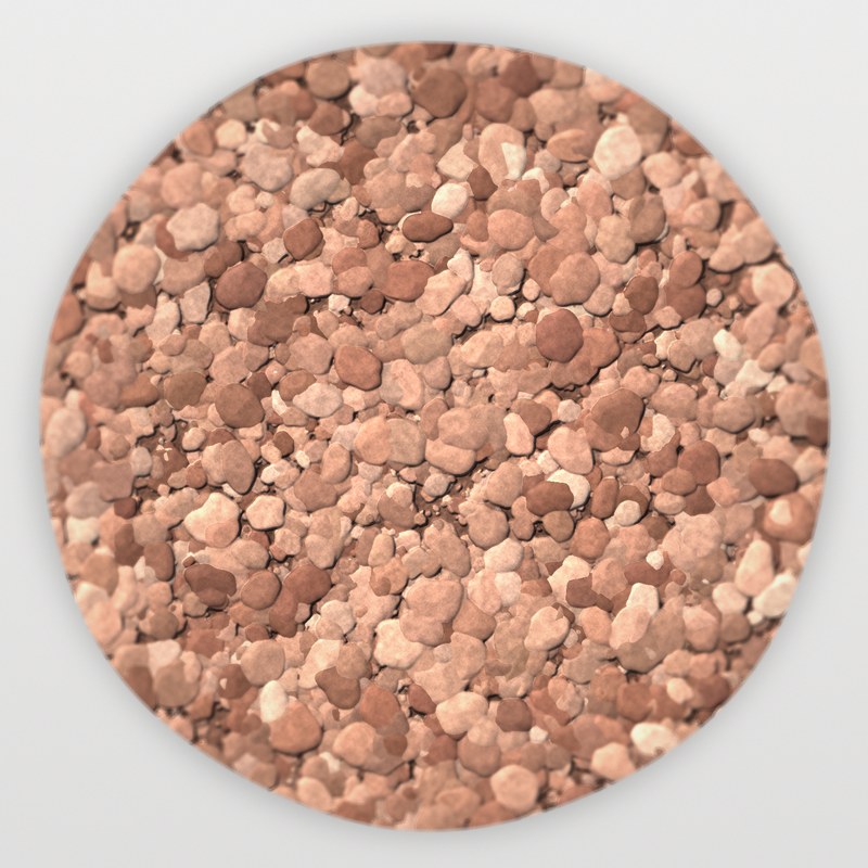 Pink Coral 1/4 inch minus landscape rock