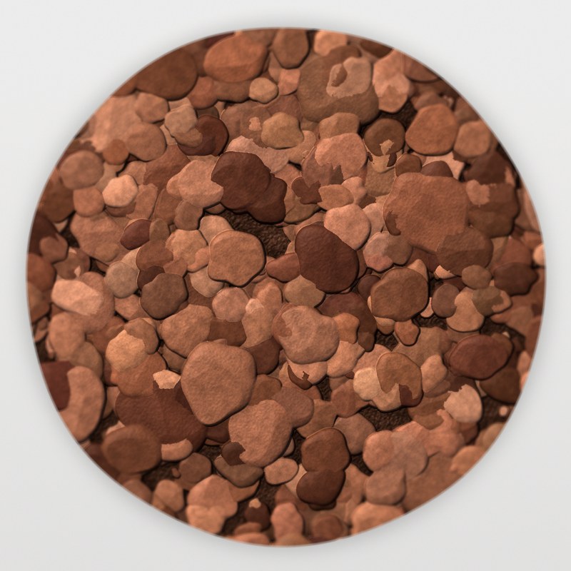 Rosewood Brown 1 inch screened landscape rock