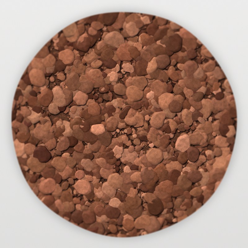 Rosewood Brown 3/8 inch minus landscape rock
