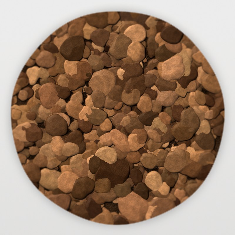 Saddleback Brown 1 inch screened landscape rock