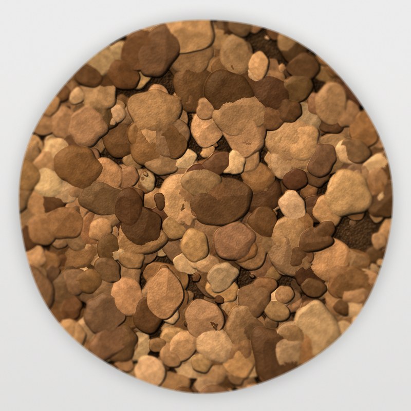 Santa Fe Brown 1 inch screened landscape rock