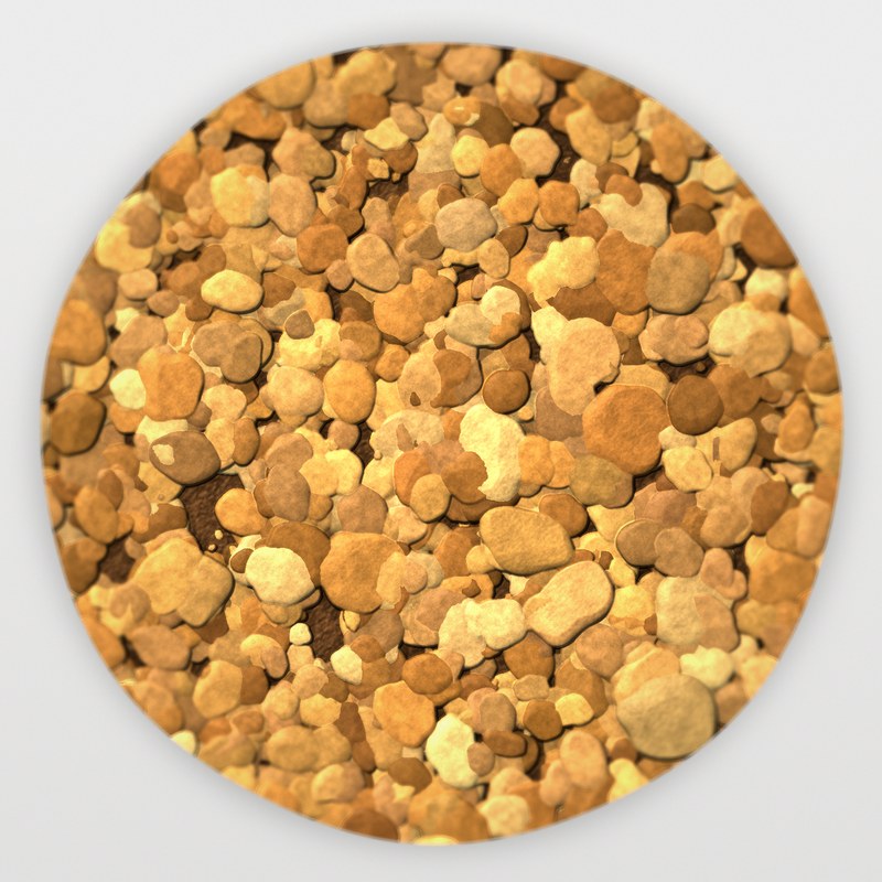 Sunset Gold 1/2 inch screened landscape rock