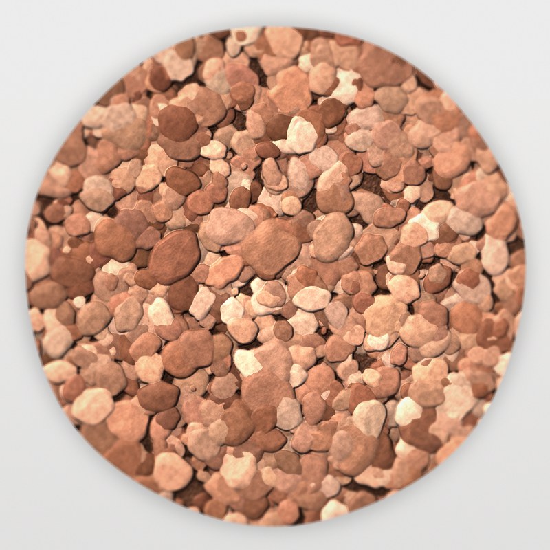 Yavapai Coral 1/2 inch screened landscape rock