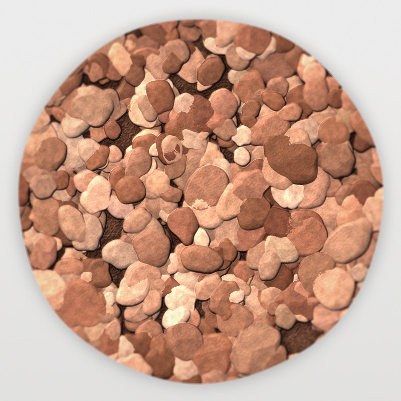 Yavapai Coral 1 inch screened construction aggregate
